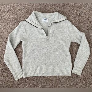 Old Navy Light Gray Cowl Neck Sweater